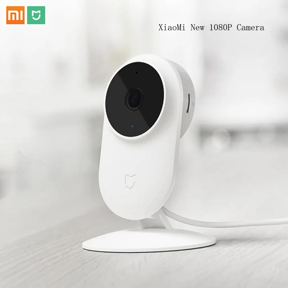 

Original Xiaomi Mi Mijia 1080P Smart ip Webcam 130 Degree 2.4G Wi-Fi 10m Infrared Night Vision + NAS Mic Speaker Mi Home Cam