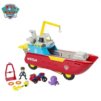 

2020 Hot Genuine paw patrol Sea Patroller Transforming Vehicle chase everest apollo tracker puppy patrol Anime doll children toy