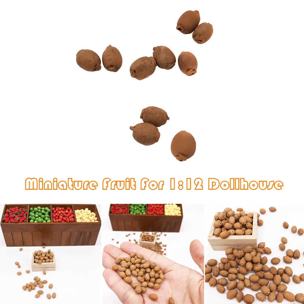 Игрушка для кухни, новинка, 10 шт., 1:12, кукольный домик, миниатюрный фруктовый киви, кухня, столовая модель, игрушка для игр, 7,9