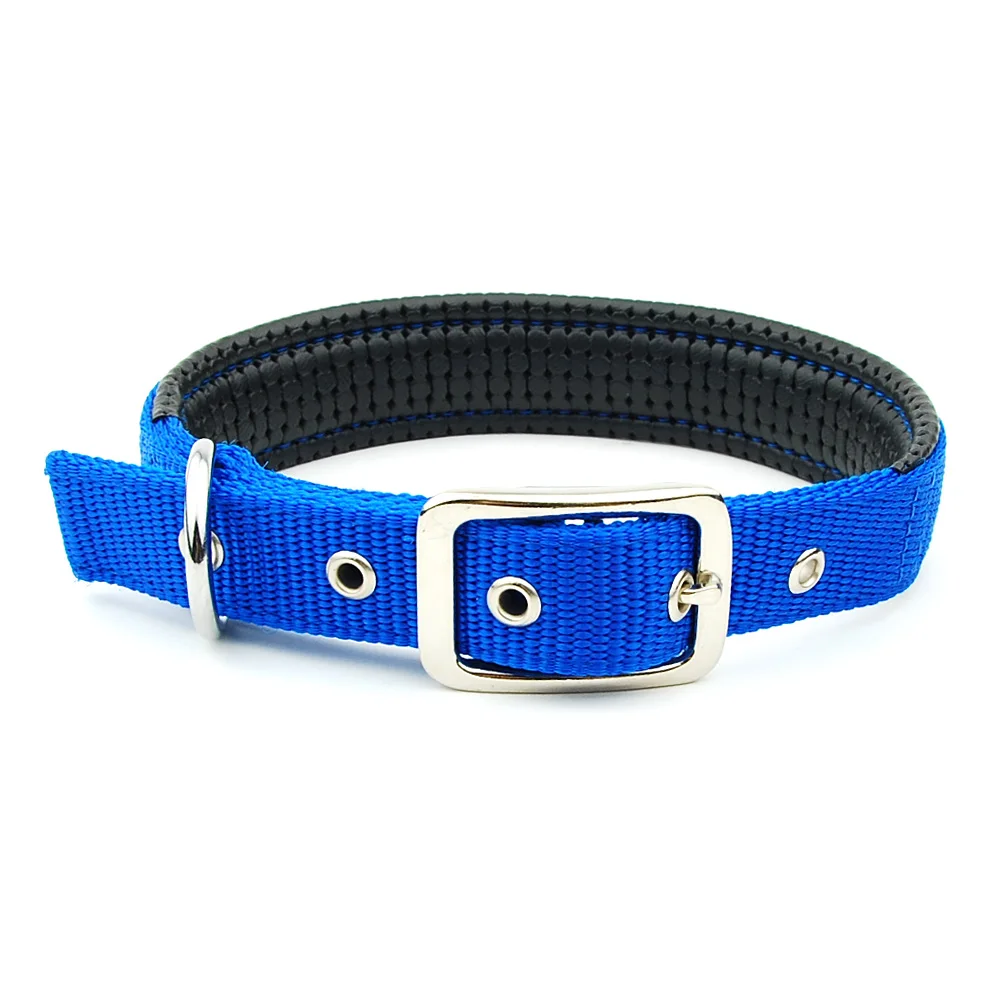 Nylon Pet Collars PP Adjustable Neckband Foam Padded Dog Collar Soft Durable For Small Medium Large Dogs And Cats Pets Supplies