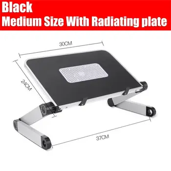 

New Adjustable Aluminum Laptop Desk Ergonomic Portable TV Bed Lapdesk Tray PC Table Stand Notebook Table Desk Stand