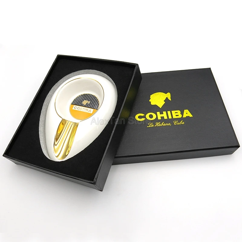 Керамическая искусственная пепельница COHIBA с карманом 1 держатель креативные