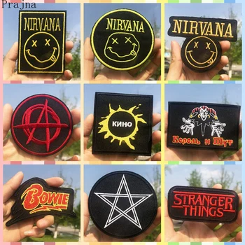 

Pulaqi Hippie Music Rock Band Patch Stripes On Clothes Iron On Embroidered Patches For Clothing Letter Logo Patch Badge Applique