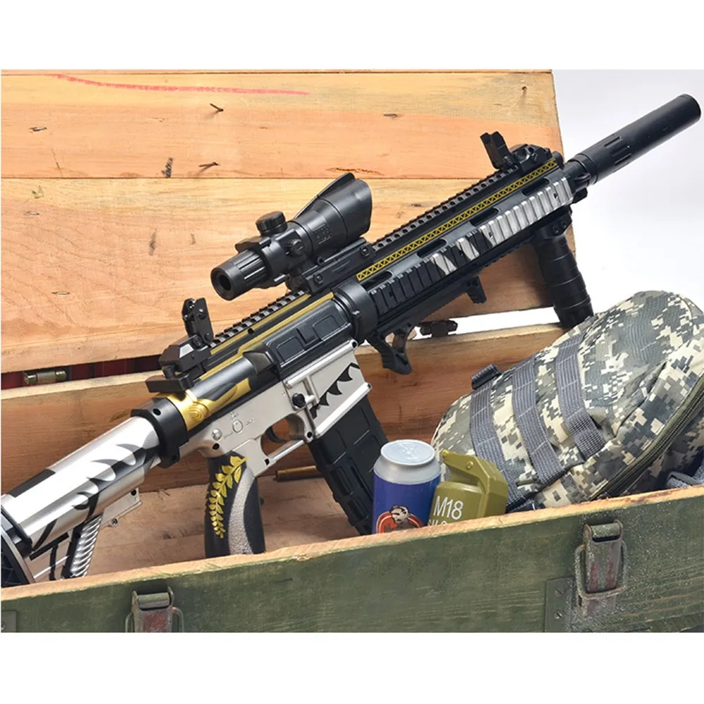 ManualElectric Free Switching  Water Bullet Gun M416 Infrared Water Darts Gun Toy Boys Sniper Rifle Outdoor Shooting Toys (6)