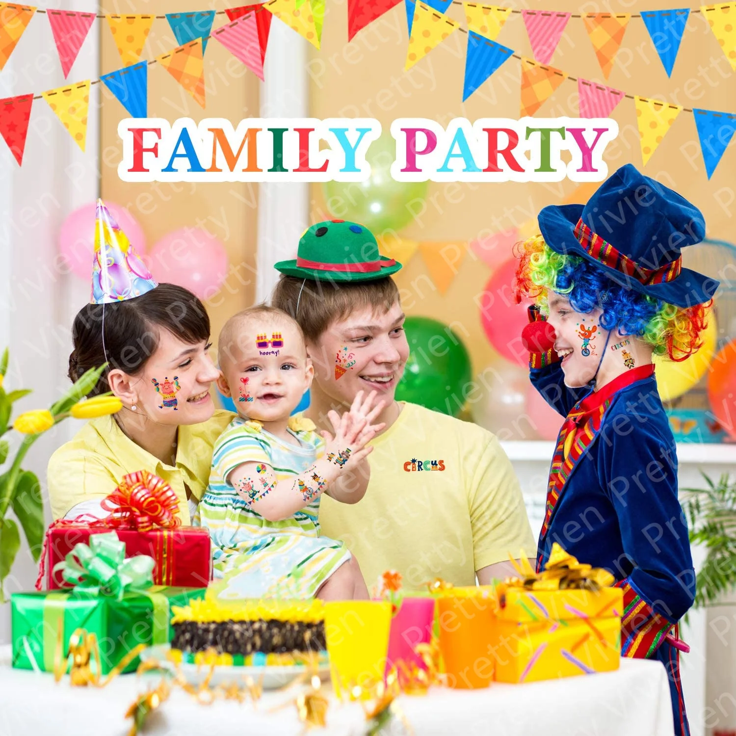 12pcs Fake Tattoo Stickers Cartoon Temporary Tattoo Kids Children Hands Arm DIY Body Art Tatuaze Dla Dzieci Tatuajes Temporales view 5