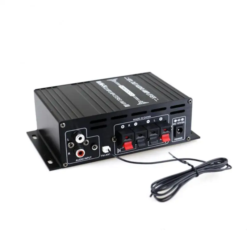 Ak380 800W 12V Power Amplifier bluetooth-compatible 5.0 Stereo Home Car BASS Audio Amp Music Player bluetooth Car Speaker Class tube amp