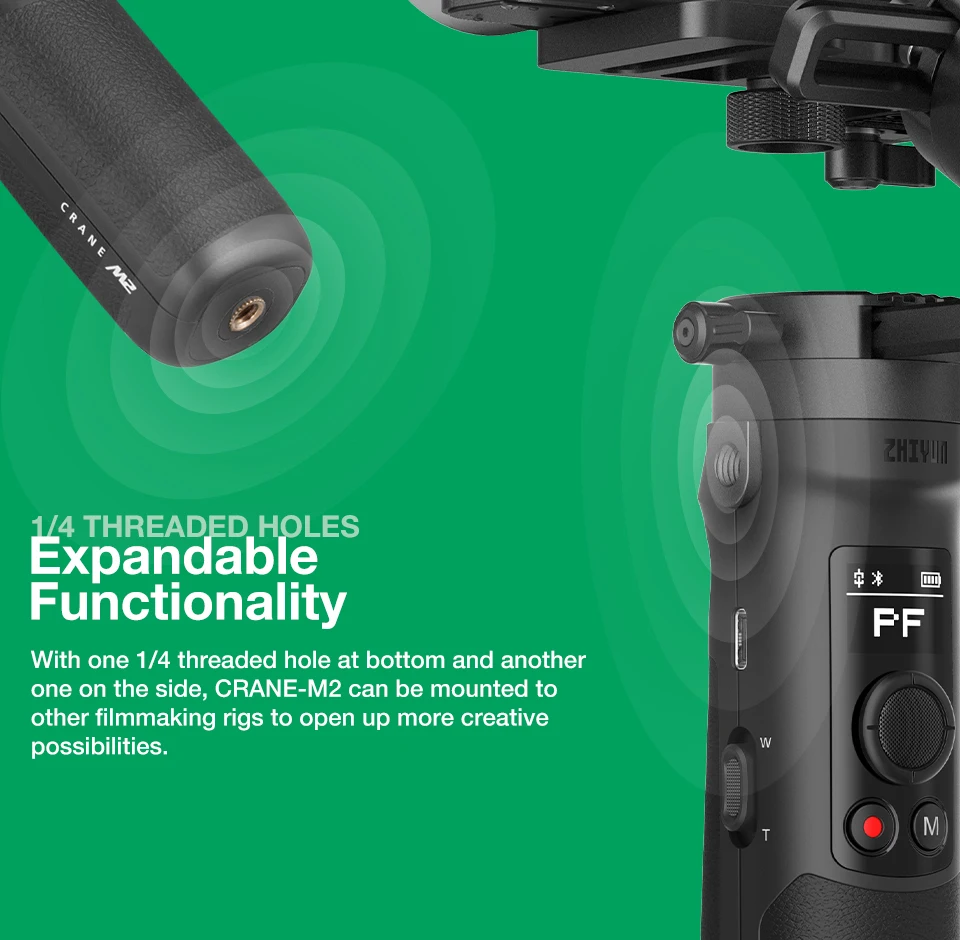 ZHIYUN Crane M2 разных цветов с шарнирным соединением для смартфона для смартфонов беззеркальных действий компактных камер All in One 3-axis ручной шарнирный стабилизатор для камеры GoPro
