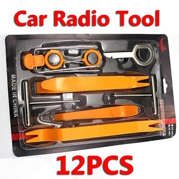 

12pcs/set Car Radio Door Clip Panel Trim Dash Audio Removal Open Installer Pry Tool For Auto Vehicle for BMW Audio Removal Pry