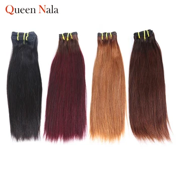 

Queen Nala OneCut Hair 12A Funmi Hair Brazilian Hair Bundles Unprocessed Virign Hair Natural Color Double Drawn Weft
