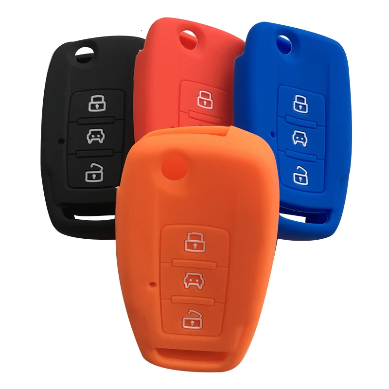 

Silica Gel Fob Key Cover Cap For BAIC MOTOR BJ40L 2016 Remote Control Flip Key Case For Keychain Alarm Covers For Car Keys