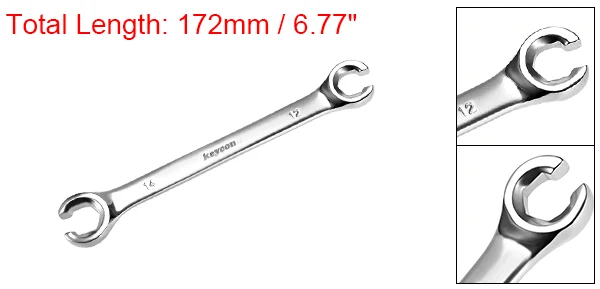uxcell Flare Nut Wrench Metric Double Open End for DIY Hand-making Automotive Repairs Household Maintenance general Repairs