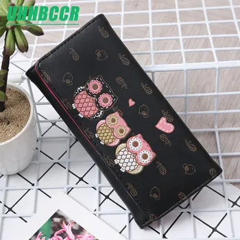 

Women Wallets Cute Owl Lady Coin Purse Long Short Style Money Bags Clutch Woman Wallet Cards ID Holder Purses Bag Burse Notecase