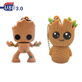 

Creative Groot Cartoon Usb Flash Drives Guardians of The Galaxy Fashion Pen Drive 4gb 8GB 16GB 64GB Memory Stick Pendrive 32gb