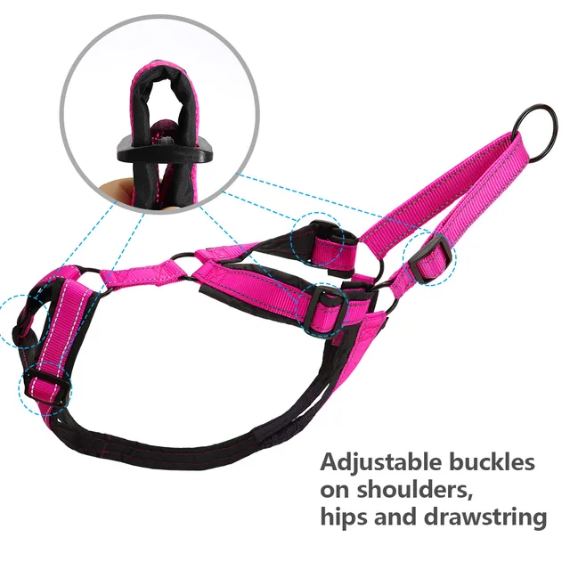 Waterproof Dog Sled Harness Reflective Dog Sledding Harnesses Pet Weight Pulling Vest For Medium Large Dogs Skijoring Scootering 2