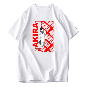 

Akira kaneda Harajuku Tshirts Female Solid Cotton Tees Short Sleeve Summer Tops Man Streetwear