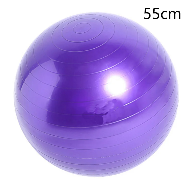 55cm Спортивные мячи для йоги Bola, Пилатес, фитнес-мяч, гимнастический баланс, подходит для упражнений, Пилатес, тренировки, массажный мяч с насосом 55 см, 65 см - Цвет: 55cm