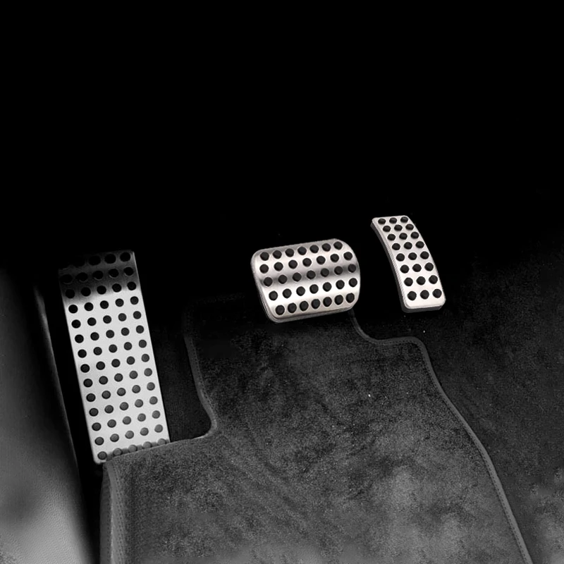 Car Pedals Pedal Cover Stainless Steel Pedal Cover Foot Pedal Fuel Brake Pedal Cover for Mercedes A B R Classe W176 W177 W164 W245 W246 C118 W167 W168 W247 CLA GLA GLE ML AMG