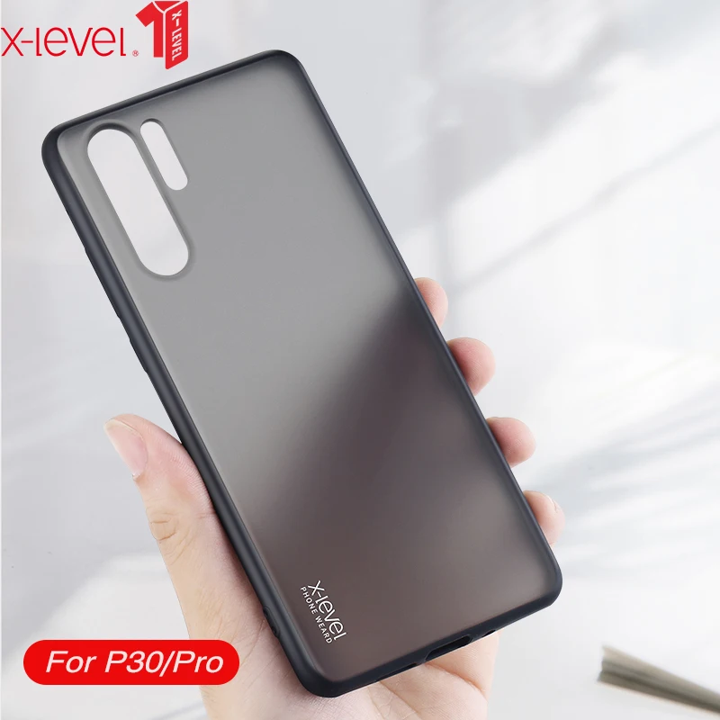 Прозрачный чехол X Level для Huawei P30 Pro жесткий матовый ПК Мягкий силиконовый задней