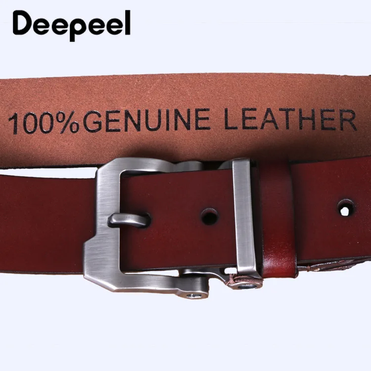 Deepeel/1 шт., 3,8 см* 110-130 см, мужские ремни из натуральной воловьей кожи, необычная Пряжка, декоративный Ретро Повседневный Пояс для одежды YK775