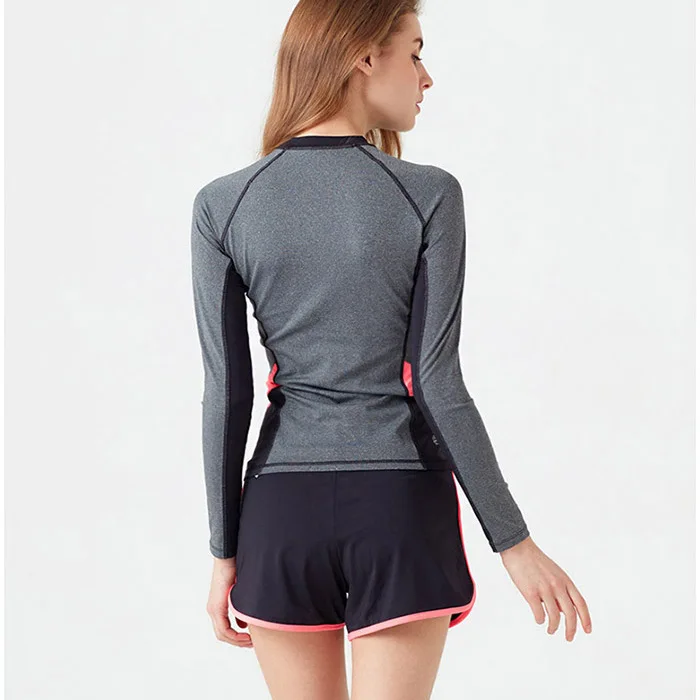

2019 New Style Long Sleeve Diving Suit Boxer Split Type Two-Piece Set Large Size Swimsuit