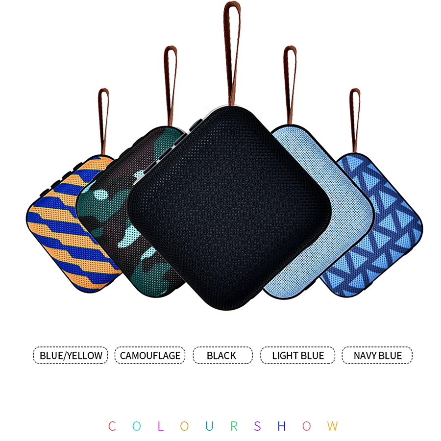 Портативный Bluetooth динамик мини беспроводной громкоговоритель звук системы 10 Вт стерео музыка объемный открытый динамик Поддержка FM TF карта