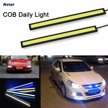 

Nstar 2PCs COB Signal Light Car Head Daytime Running Lamp 14cm Auto Bar LED Waterproof Ultra Bright Light 001