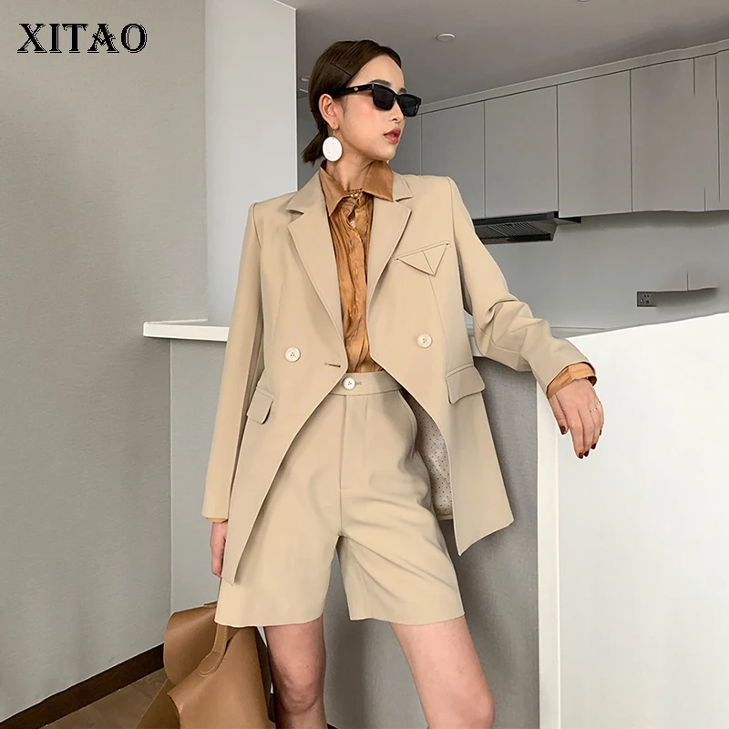 XITAO хаки свободный комплект из двух предметов Женская мода корейский стиль