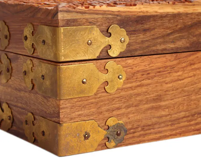 Коробка для банкнот из розового дерева с драконом внутренний размер 37 5*8 5*6 5 см