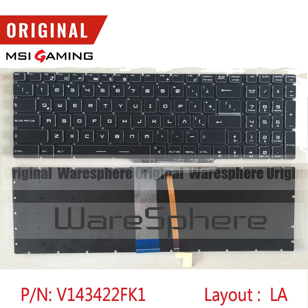 Для MSI GE62 GE62MVR GE62VR MS-16J1 MS-16J2 MS-16J3 3076J1A212Y31 задняя крышка верхней панели крышки Нижняя крышка клавиатуры Черный - Цвет: LA Keyboard