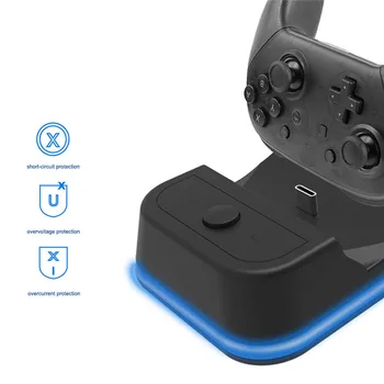 

Dual Charging Dock Game Controller Charging Station Stand for Nintend Switch Pro Handle Charger