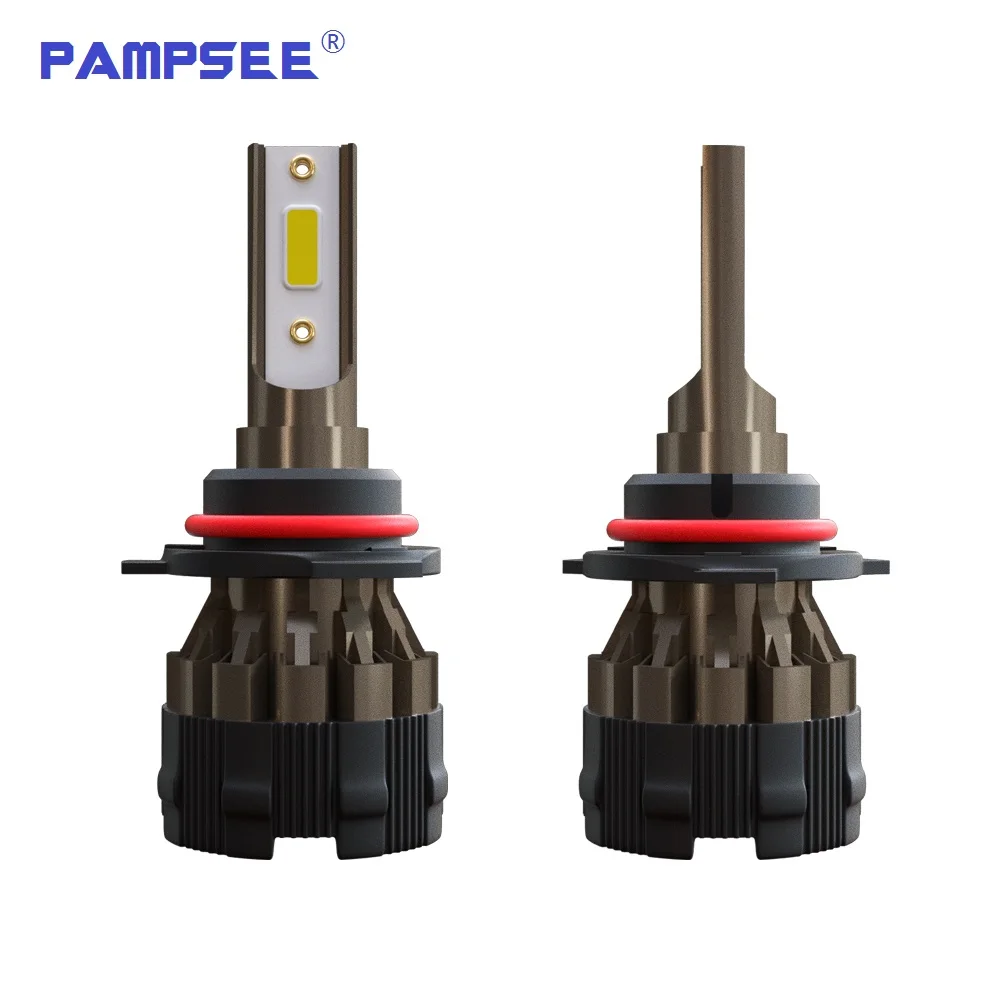 PAMPSEE 2 шт. 9005 HB3 светодиодный 9000LM/Пара Мини автомобильных фар H7 H1 H4 H8 H9 H11 Комплект 9006