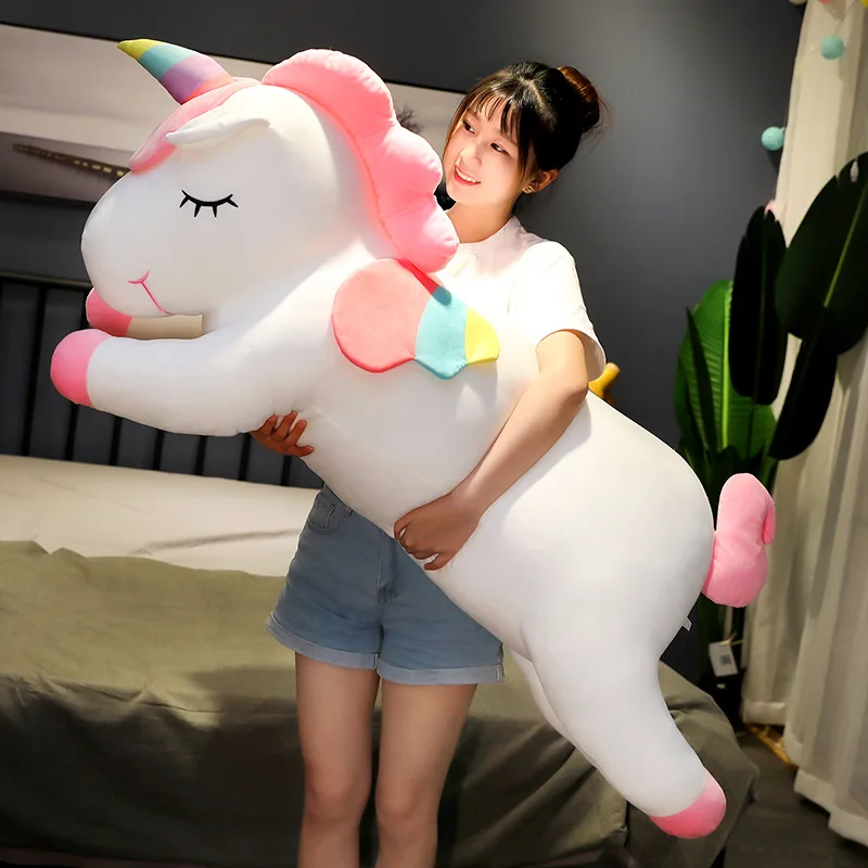 Plush-Toy Pillow Soft-Dolls Stuffed Unicorn Birthday-Gift Animal Girl Children Kawaii