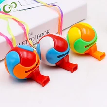 6 шт./компл. милые футбол Футбол Форма свистки детский праздничный костюм Свадебные сувениры Пластик игрушки, музыкальный инструмент игрушки для Детский подарок GYH