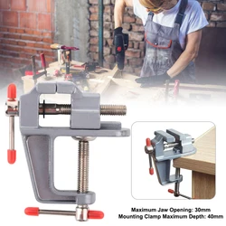 Nova chegada 3.5 "alumínio miniatura pequenos joalheiros hobby braçadeira no banco de mesa torno mini ferramenta vice muliti funcational