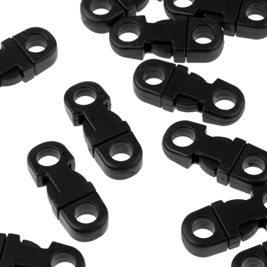 20pcs Paracord Bracelet Braiding Cord Side Release Lock Buckle for Backpack