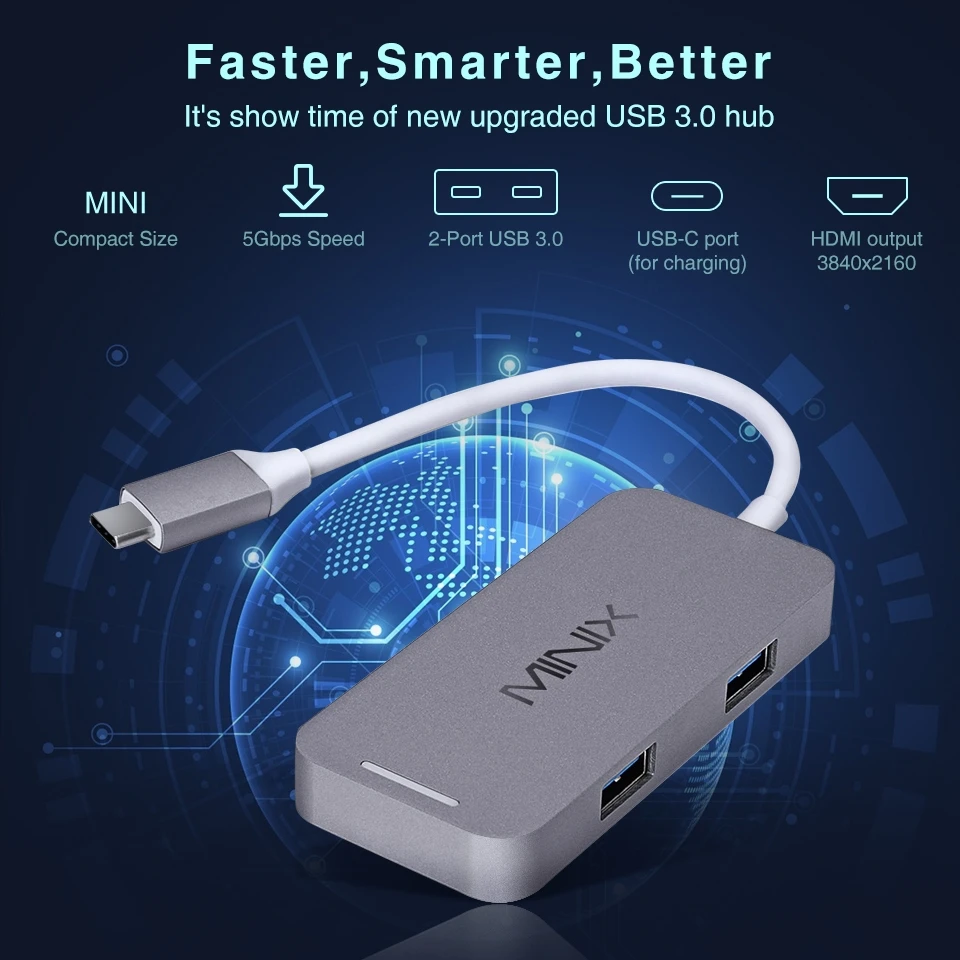 MINIX NEO C Mini USB-C Adapter with UHD (3840x2160) 30Hz USB3.0 Space Gray Compatible with MacBook _ - AliExpress Mobile