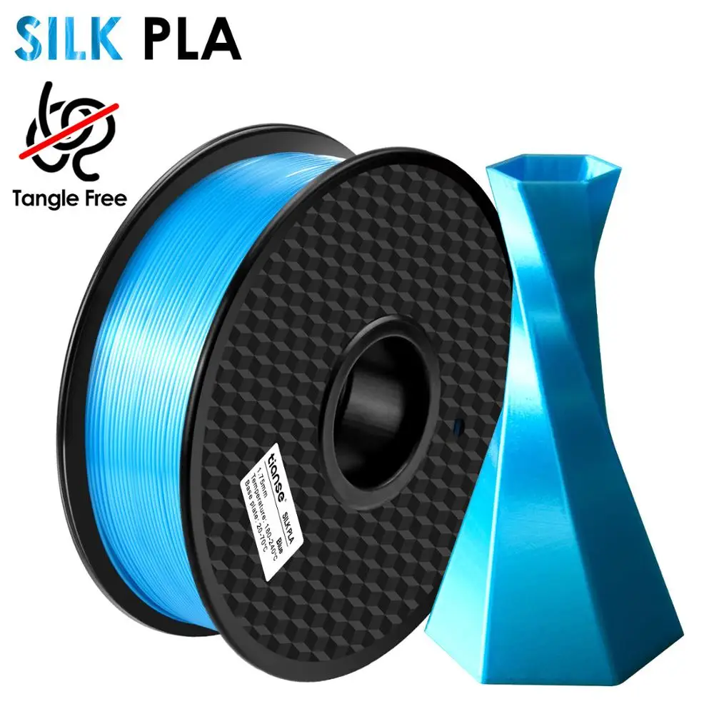 

TIANSE Neat Silk Pla 3D Printer Filament For 3d Printer 1.75MM No Tangle Winding Silk PLA Filament 1kg for 3D Printing Materia