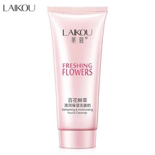 Freshing Facial Cleanser Refreshing Moisturizing Face Cleaner Gently Anti Dry Rough Pores Cleaning Skin Care Laikou 100g