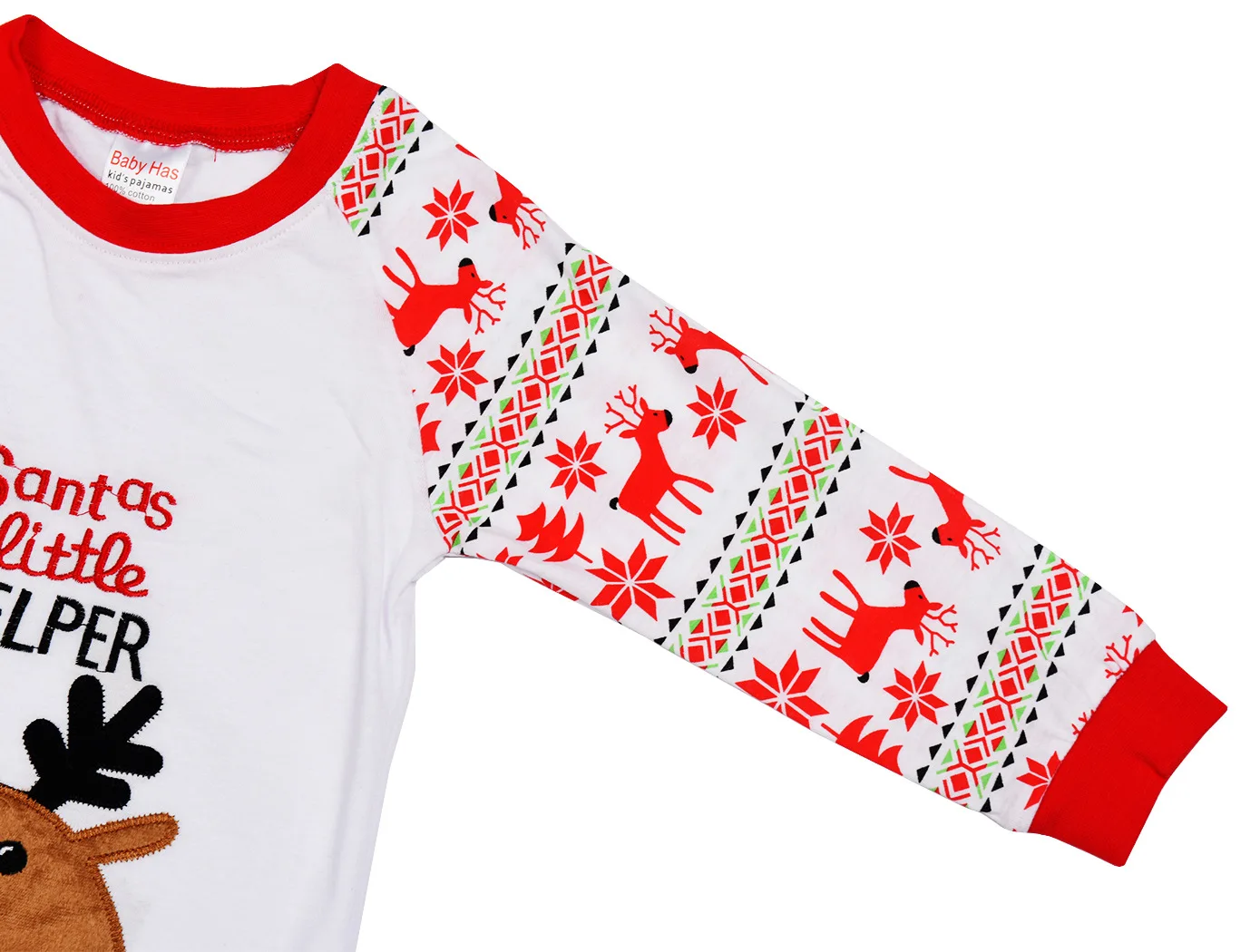 Детские пижамы с длинными рукавами и круглым вырезом для маленьких мальчиков и девочек, рождественские топы с рисунком оленя, штаны семейная Одежда для мальчиков, комплекты одежды