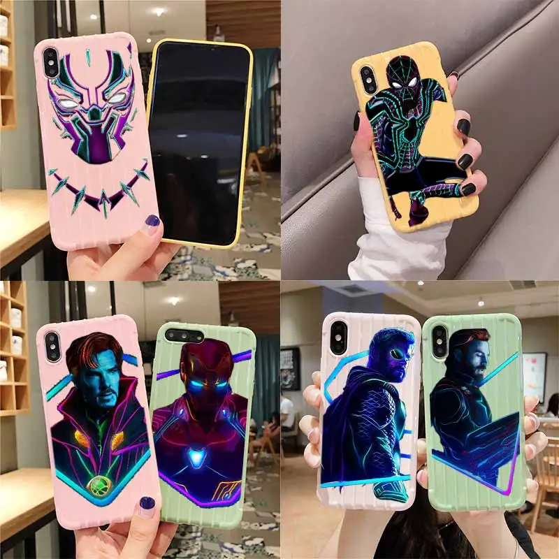 Чехол для телефона с текстурой чемодана super heros Trolley iPhone 11 Pro Max X XS MAX 8 7 6S Plus |