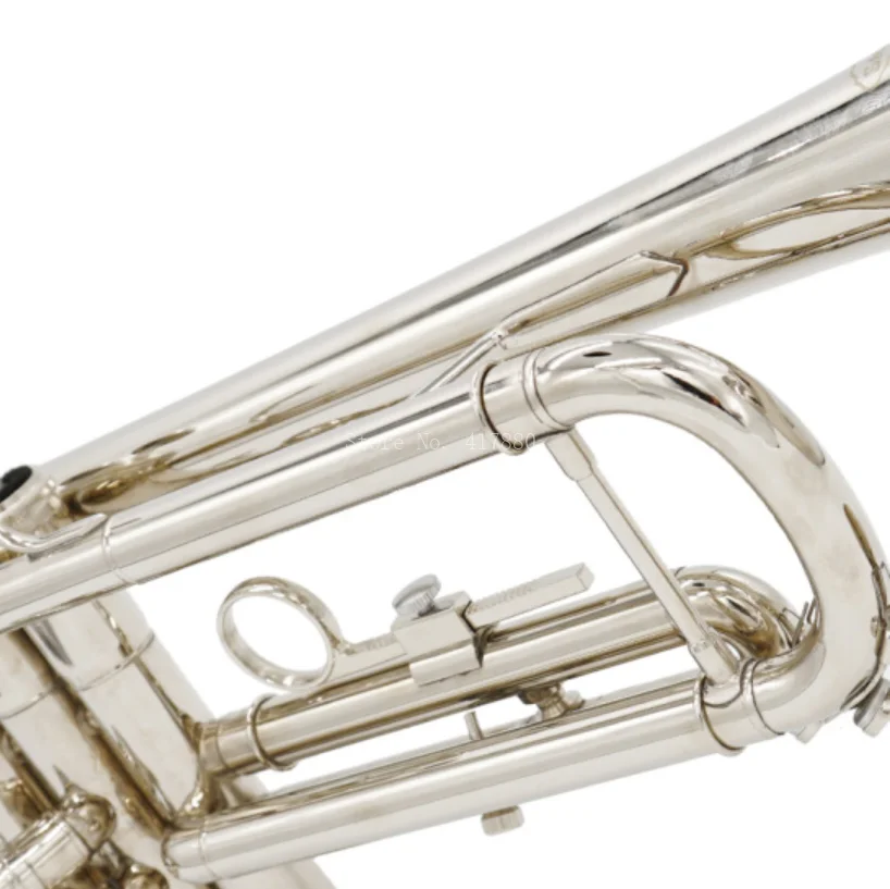 SADSN STR-180N Bb Труба латунь никелированная B плоская ТРУБА Профессиональный музыкальный инструмент с мундштуком чехол