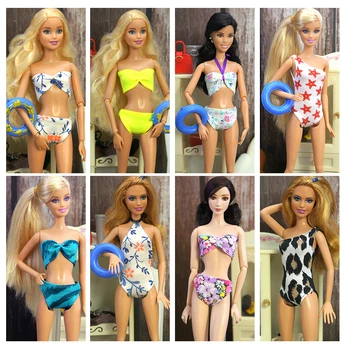 

Fashion Swimsuit for Barbie Doll Clothes Bikini Bebe Toys for Girls Doll Accessories Toys for Children Swimwear for 18 Inch Doll