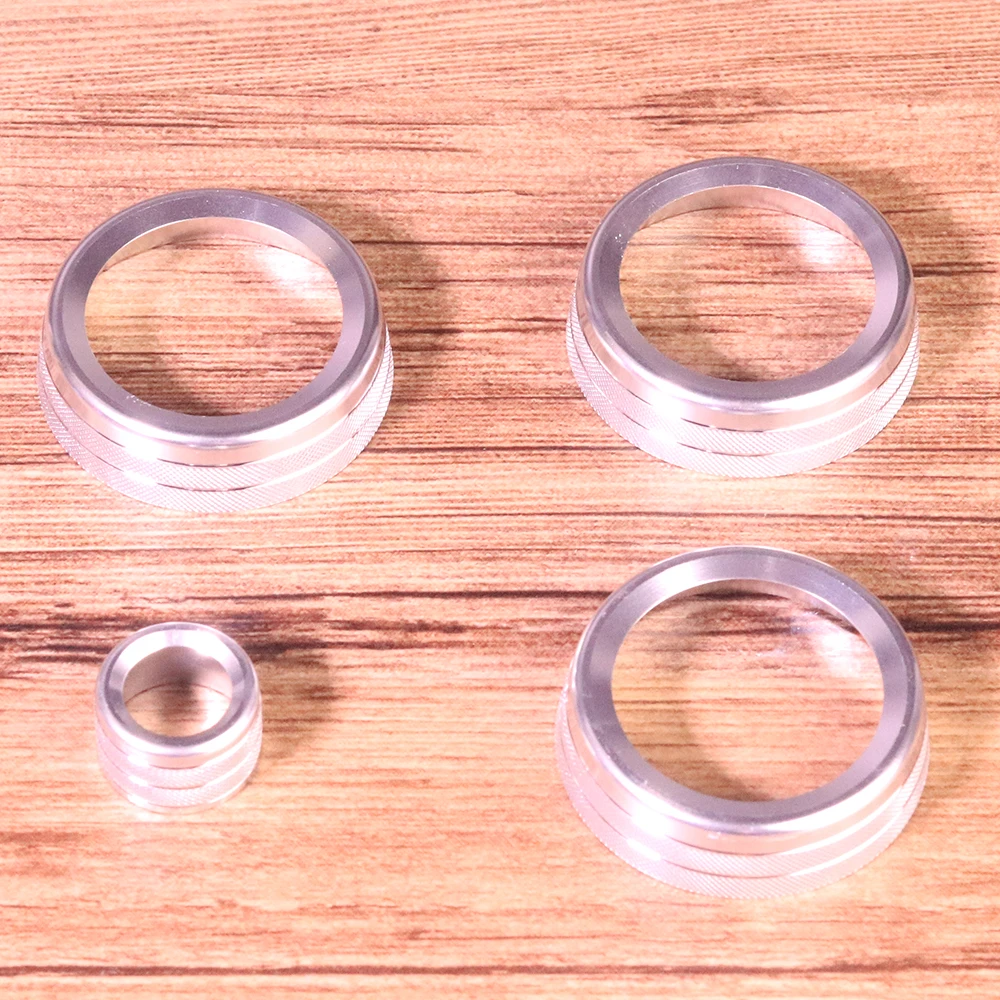 4x Air Conditioning Knob Aluminum Volume Control Knob Trim Cover Fit For Land Rover Discovery Sport 2015 2016 2017 2018 2019  (2)