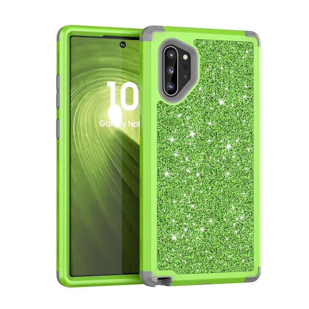 Ослепительный, сверкающий Etui для samsung Galaxy Note 10 Чехол samsung Note10 Plus чехол 3 в 1 шт для Coque samsung Note 10 чехол Note10+ 5G