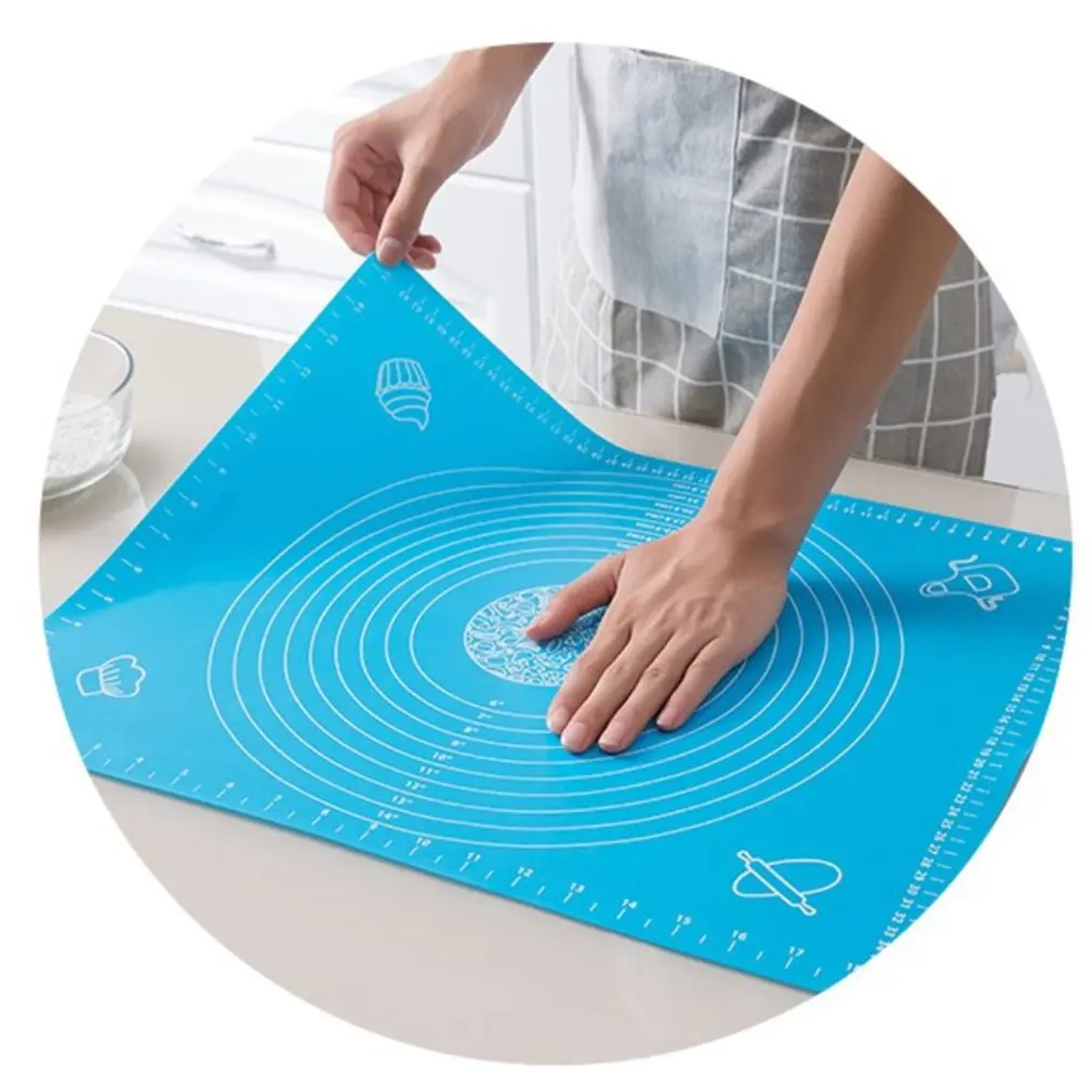 40X50CM Non-Stick Silicone Baking Mat Pad Sheet Super Thick Baking Rolling Dough Pastry Cakes Bakeware Pad Mat