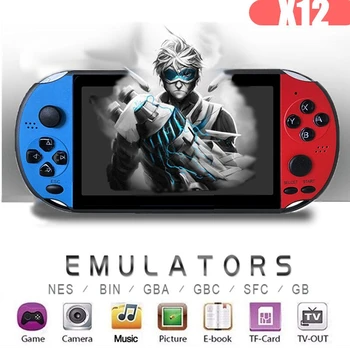 5.1 inch Handheld Game Player X12 PLUS Retro Video Game Console Built-in 2000+Classic Games Support TF Arcade Game Consoles large arcade fighting game machine in video games tekken tag tournament 2 ps3