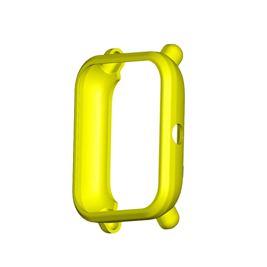 Yellow Мягкий защитный чехол из ТПУ Для Xiaomi Huami Amazfit Bip Youth/Lite Smart чехол для часов Чехол протектор бампер для Amazfit Bip - Цвет: Yellow