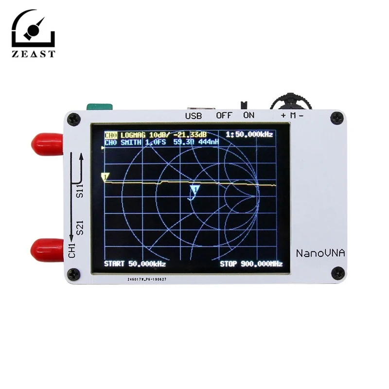 

NanoVNA Vector Network Analyzer 50KHz -900MHz Digital LCD Display HF VHF UHF Antenna Analyzer Standing Wave USB Power