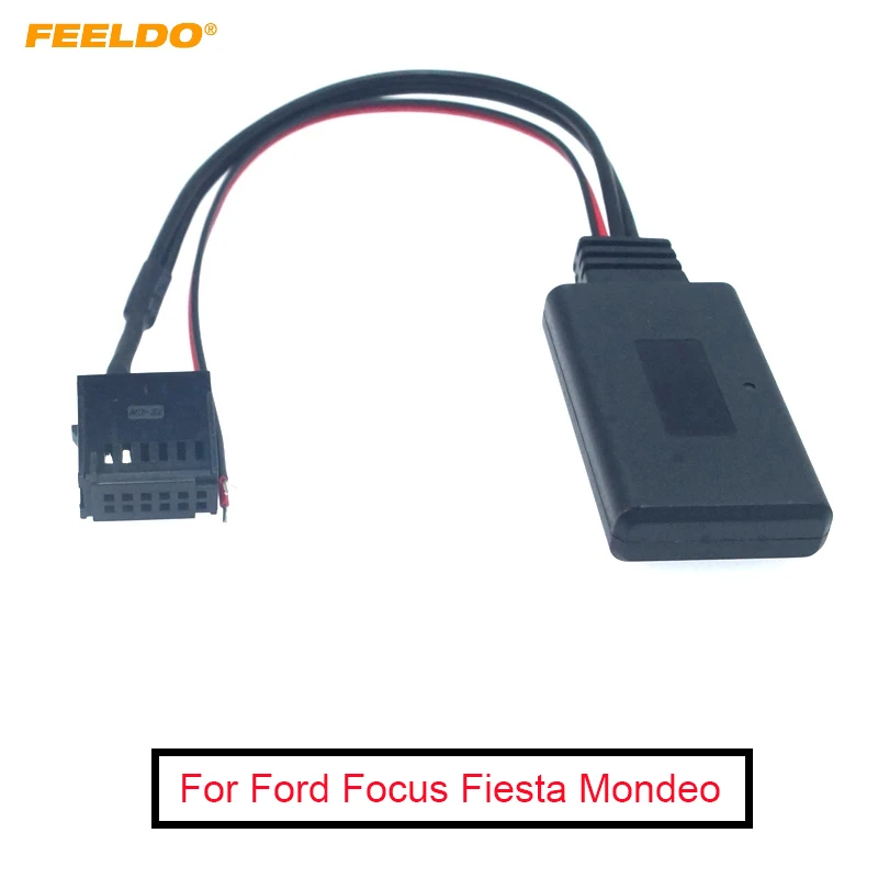 

5 шт. автомобильный беспроводной Bluetooth модуль адаптер для Ford Focus Fiesta Mondeo музыка 12Pin Aux кабель стерео AUX-IN Bluetooth AUX комплект
