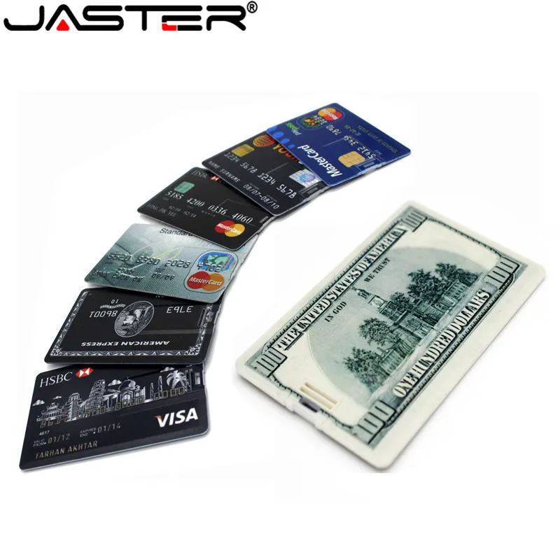 JASTER, новинка, водонепроницаемый, супер тонкий, USB флеш-накопитель для кредитных карт, 32 ГБ, 4 ГБ, 8 ГБ, 16 ГБ, модель банковских карт, карта памяти, модный подарок